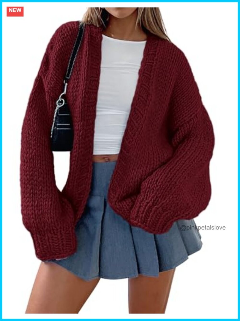 Open Front Chunky Knit Cardigan Sweater Long Sleeve Shawl Collar Loose Fit Fall